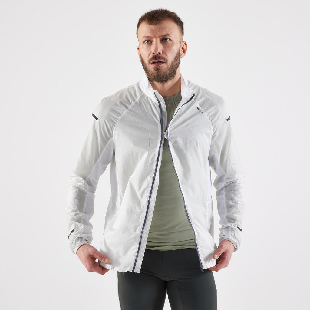 Men's Windproof Jacket KIPRUN WIND JACKET - WHITE